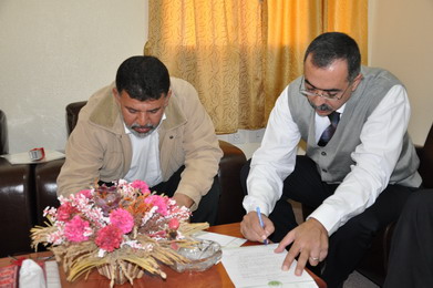 IUG Signs a Service Agreement with Al-Rahma Association